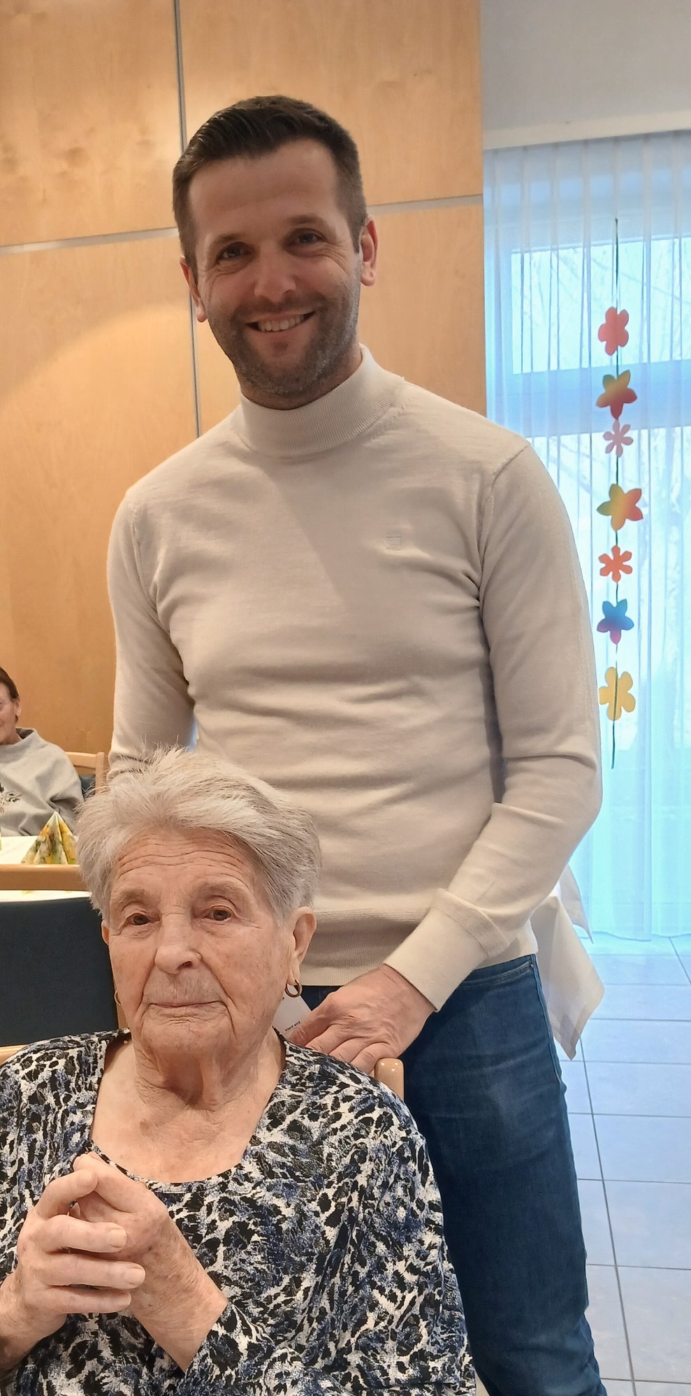 Jublarin mit Gratulant