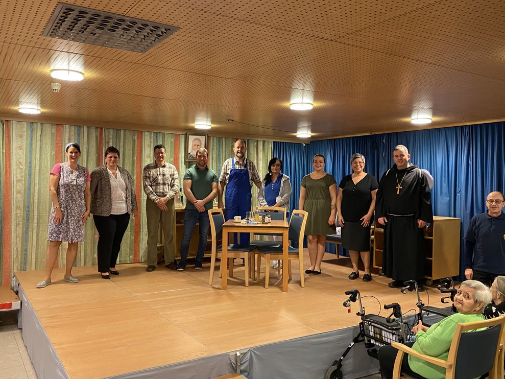 Schauspieler auf Bühne