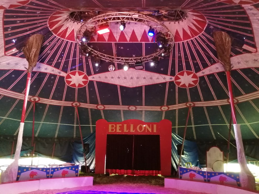 Bewohner/innen beim Zirkus