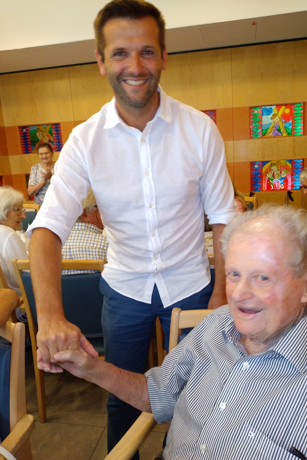 Jubilar mit Direktor