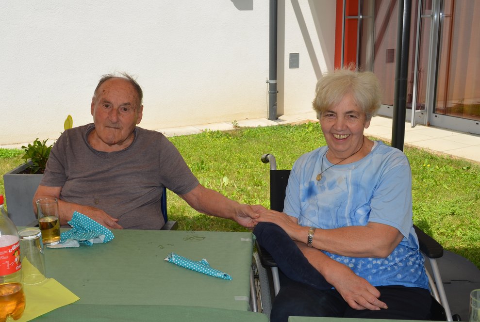 Bewohnerin mit Bewohner