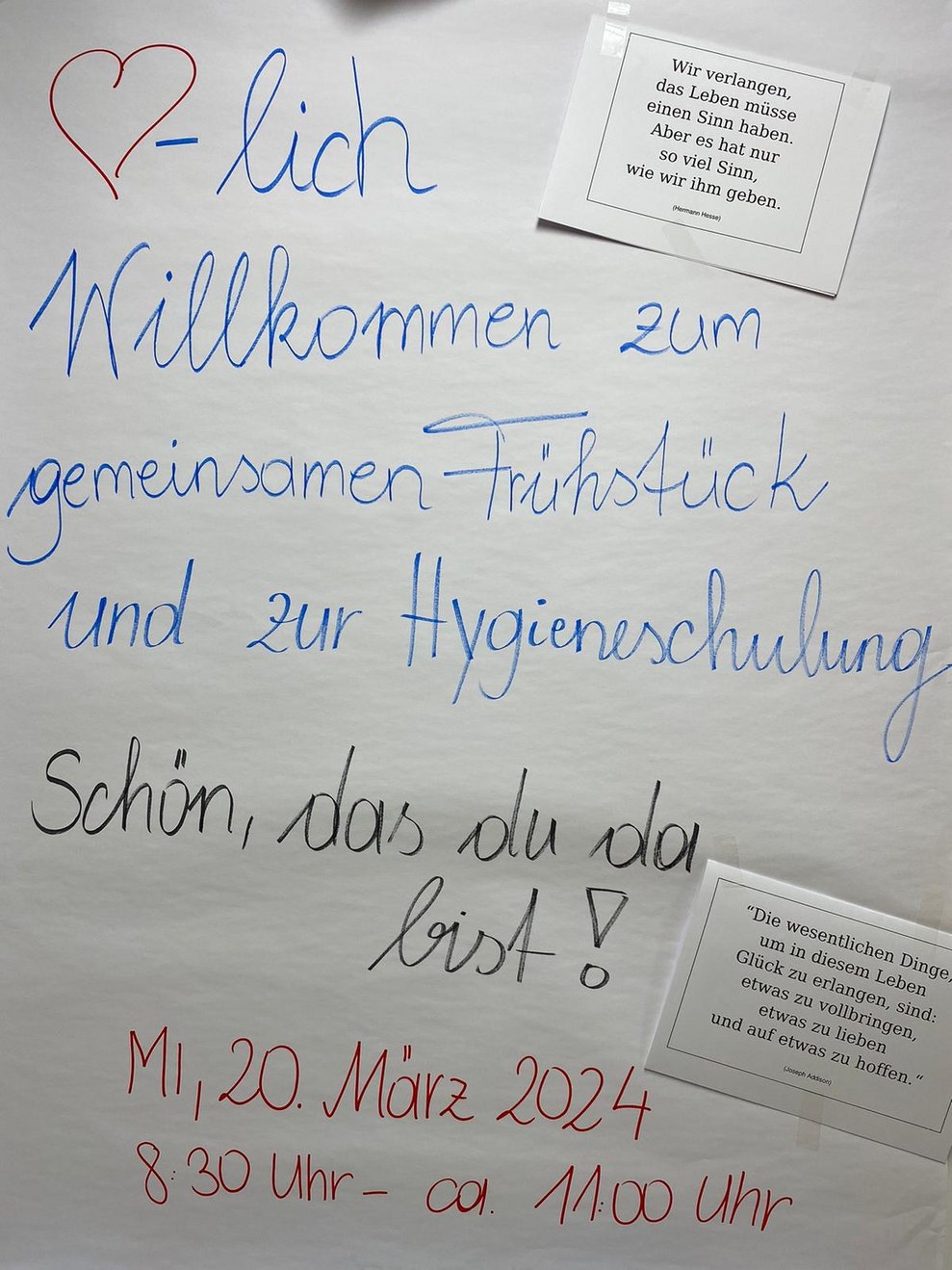 Willkommen an unsere Freiwilligen Helfer