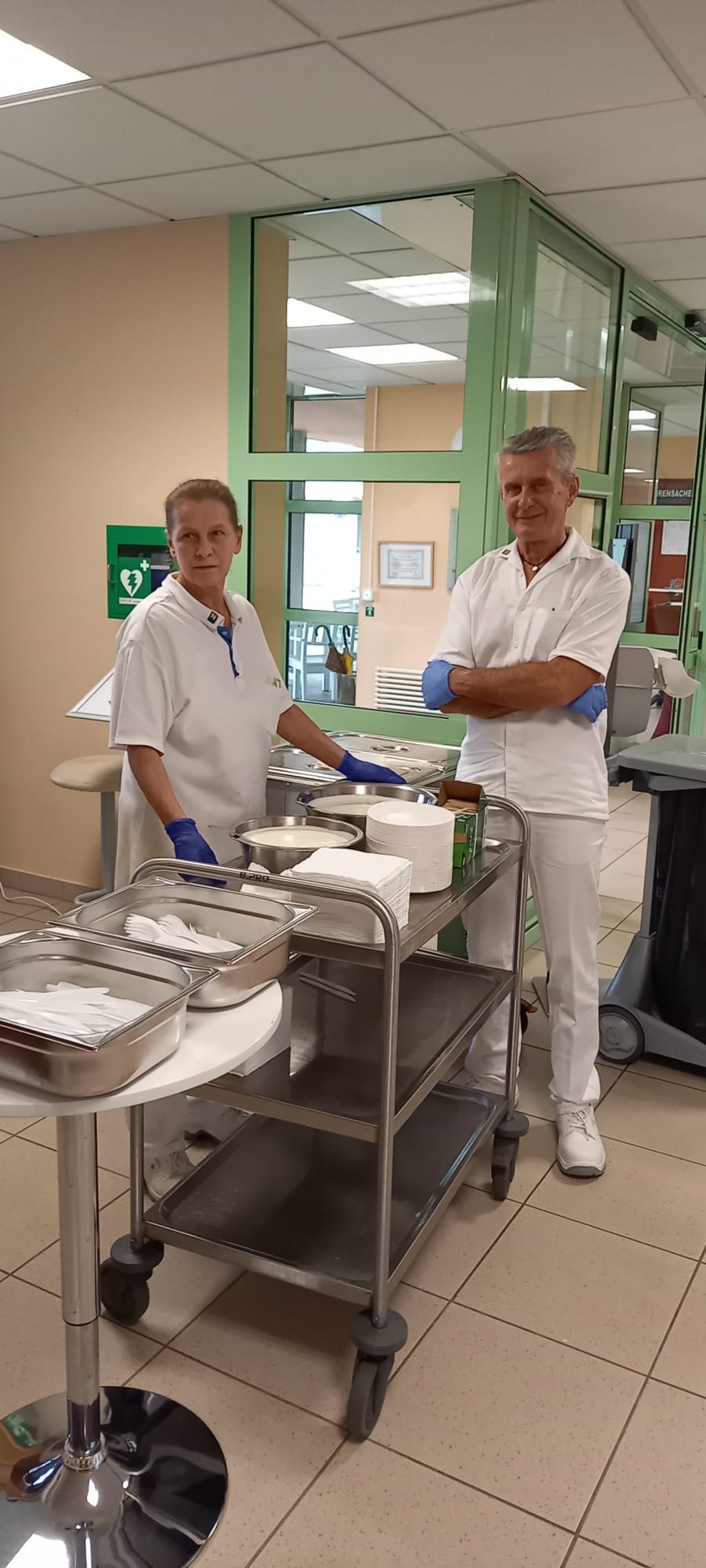 Das Küchenpersonal im Einsatz