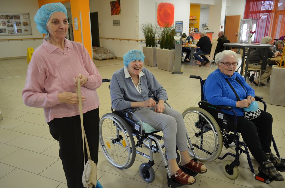 Bewohnerinnen waren schon bereit