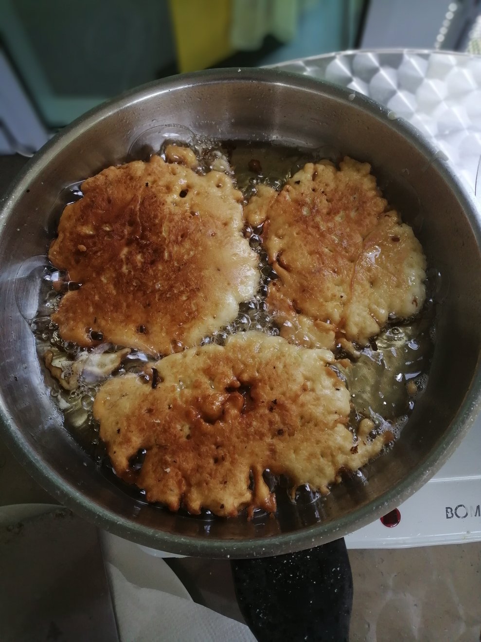 Hollerschöberl in der Pfanne