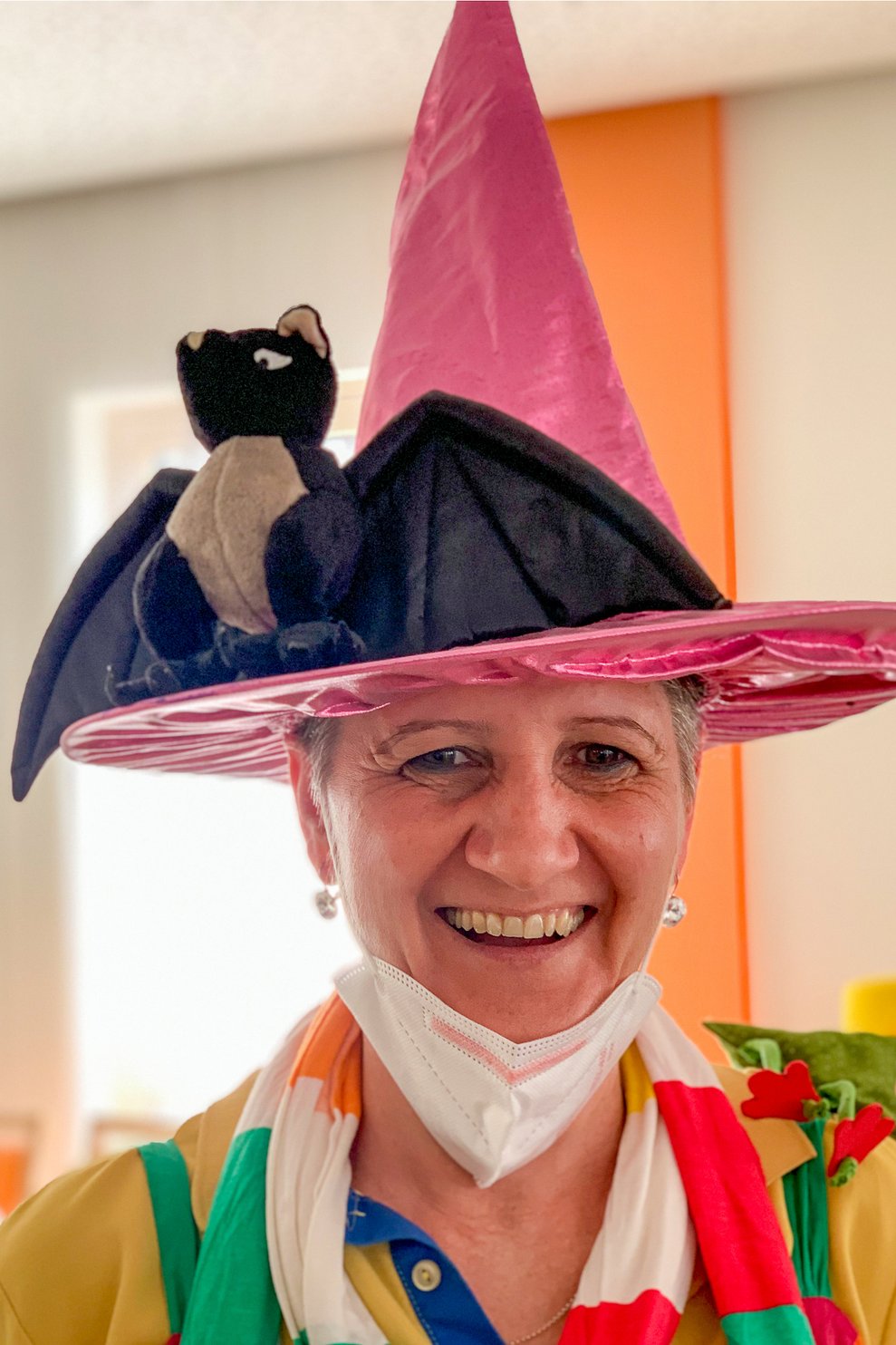 verkleidete Frau