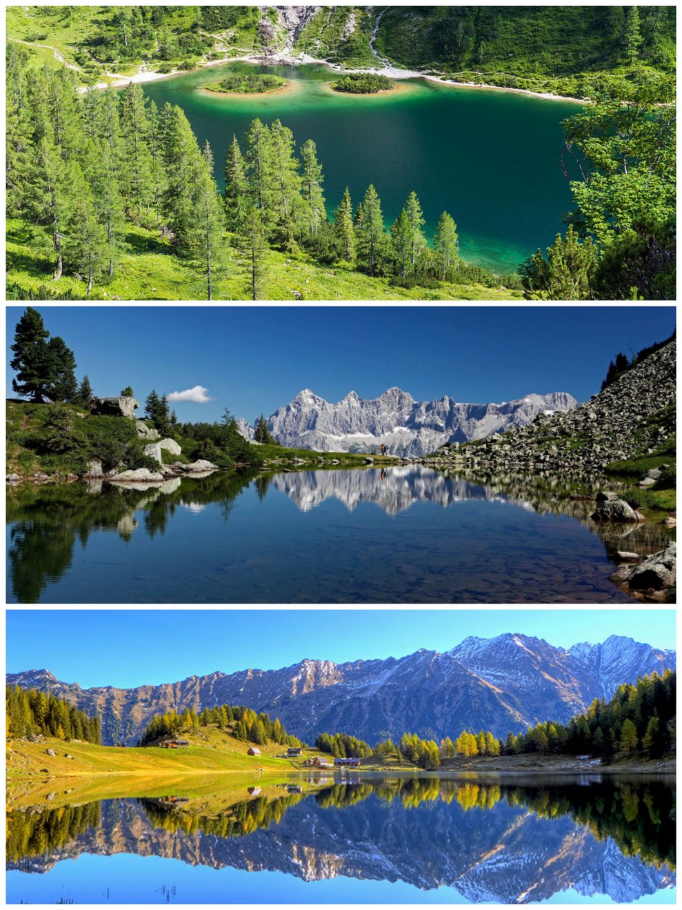 In der Steiermark gibt es zahlreiche Seen, die nicht so bekannt sind wie jene in den anderen Bundesländern, die aber von der Lage und Schönheit her jederzeit einen Besuch wert sind. 