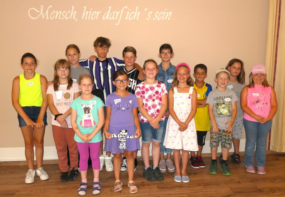Gruppenfoto der Kinder.
