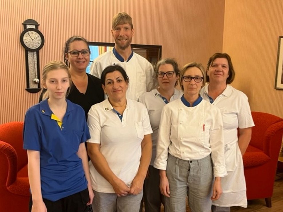 Gruppenfoto der Küchencrew.