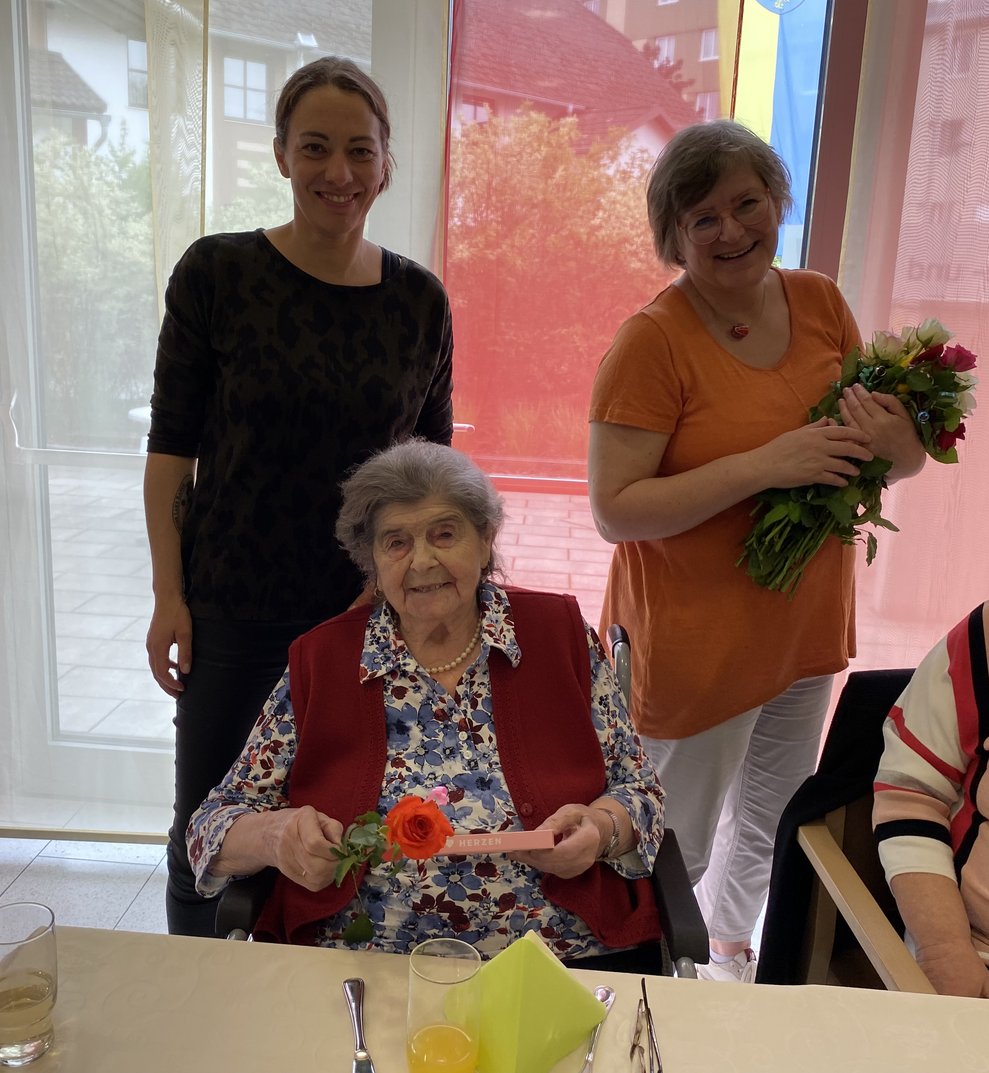 ...und die schönen Rosen zum Muttertag.