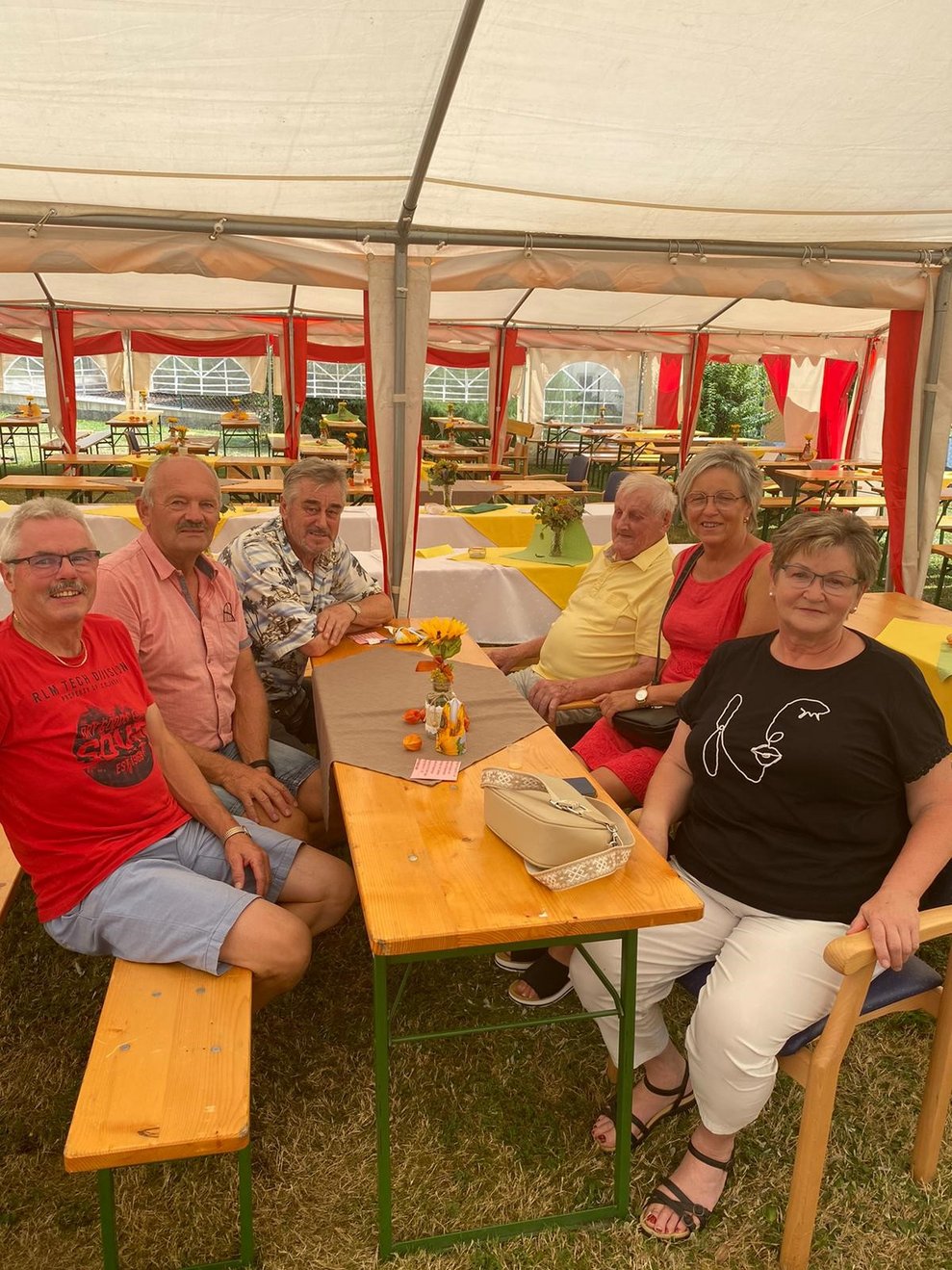 Bewohner mit seiner Familie