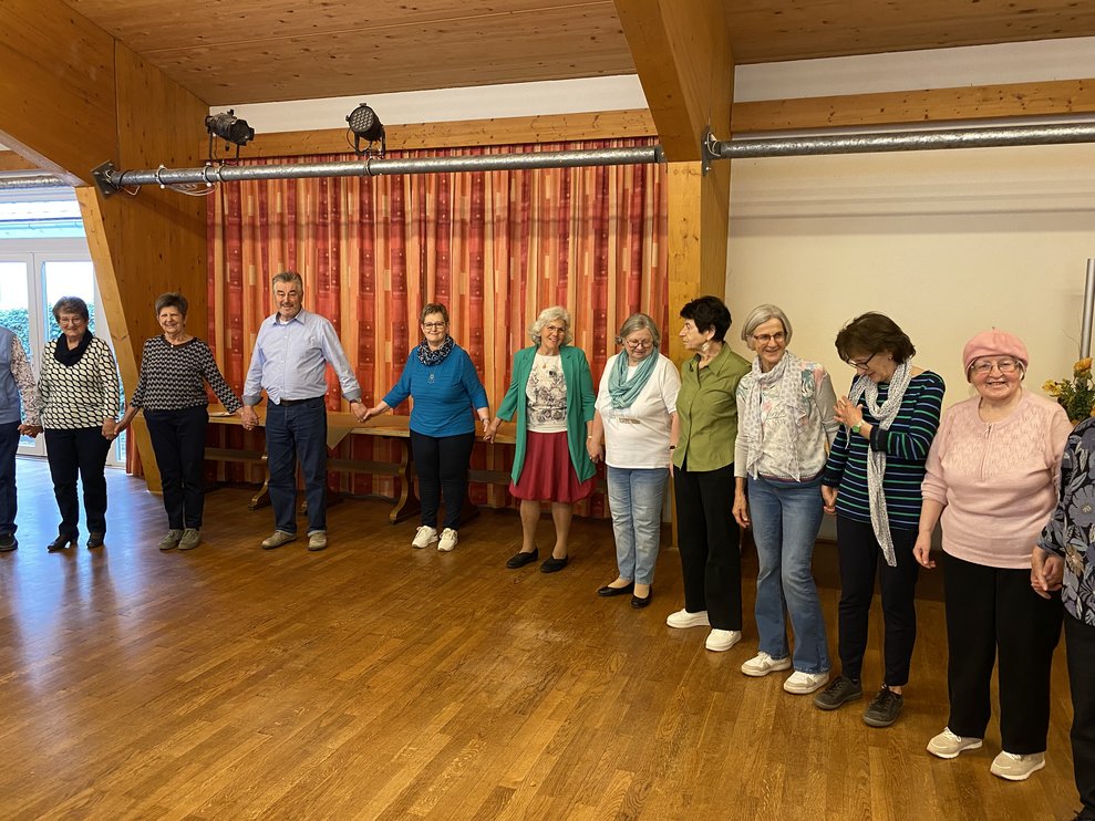 nach der Mittagspause wurde eine sehr tolle Übungen angeleitet