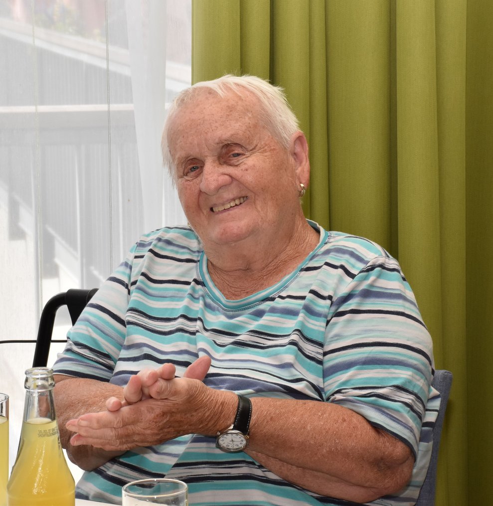 Eine Frau.
