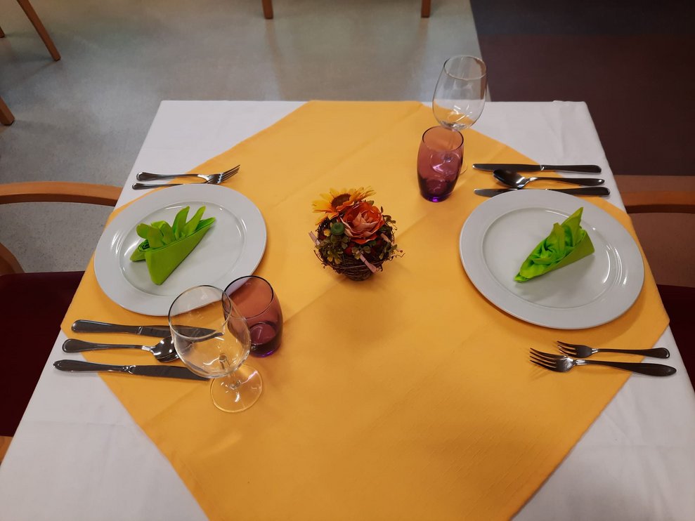Der Tisch ist gedeckt