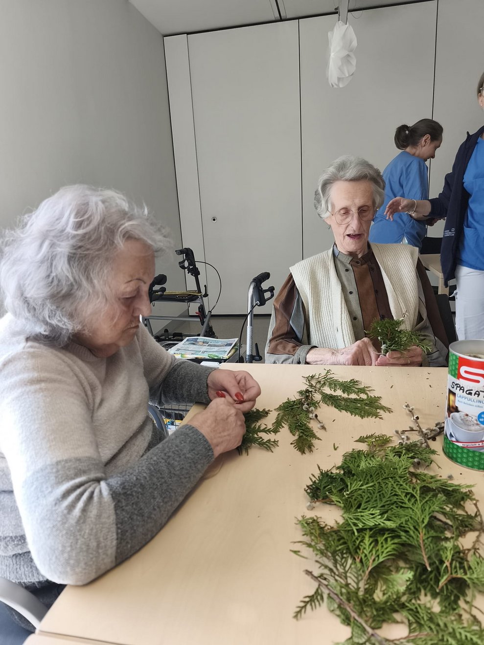 Palmbüschel wurden gebunden 