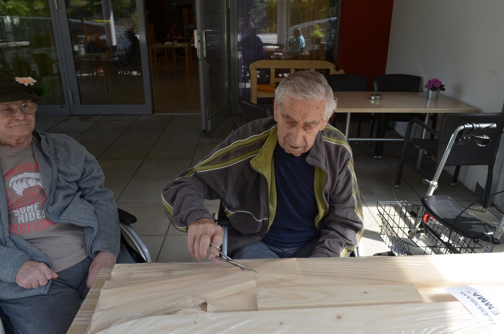 die ersten Holzteile