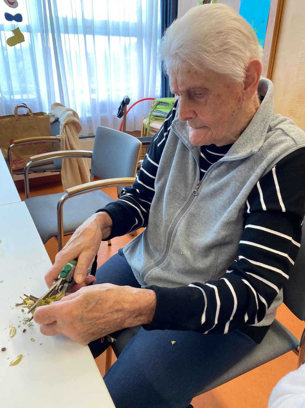 Eine Frau.