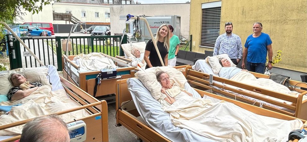 Betten und Menschen