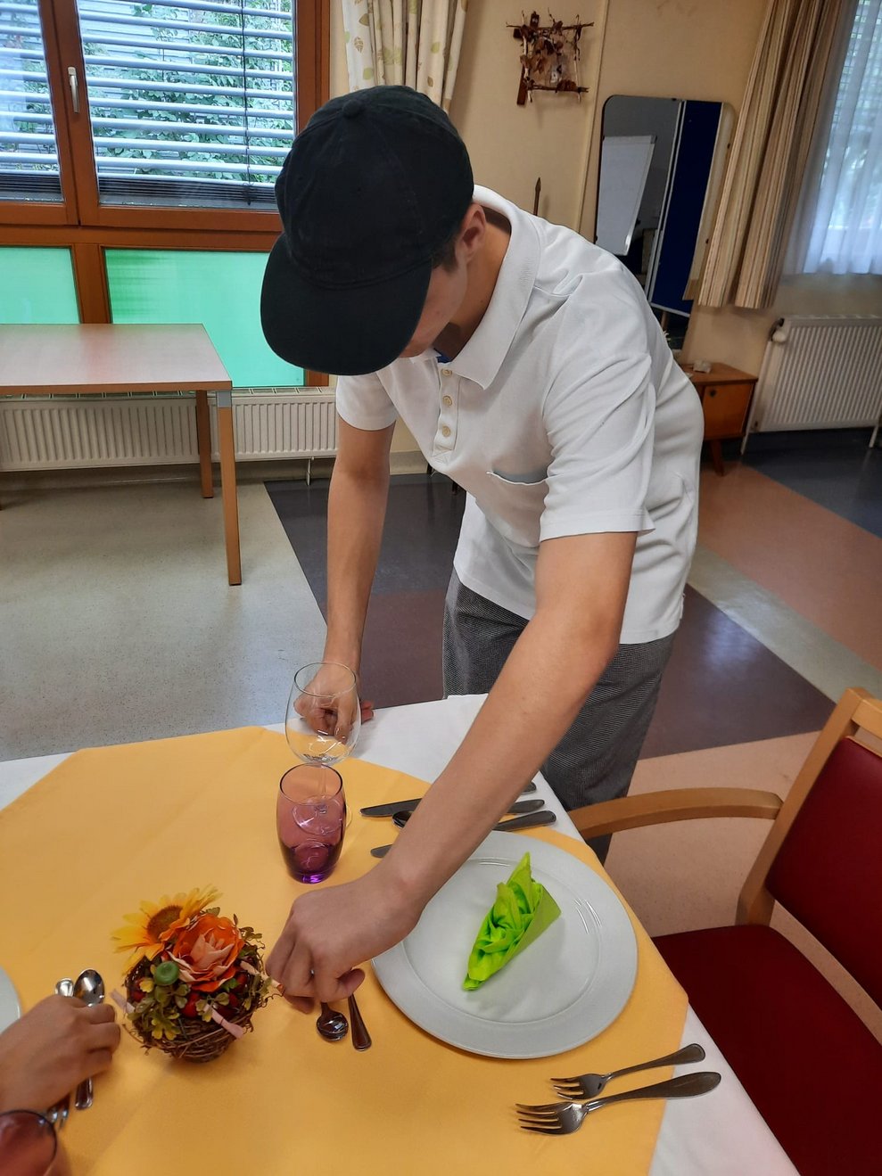 Kollege Florian unterstützt 