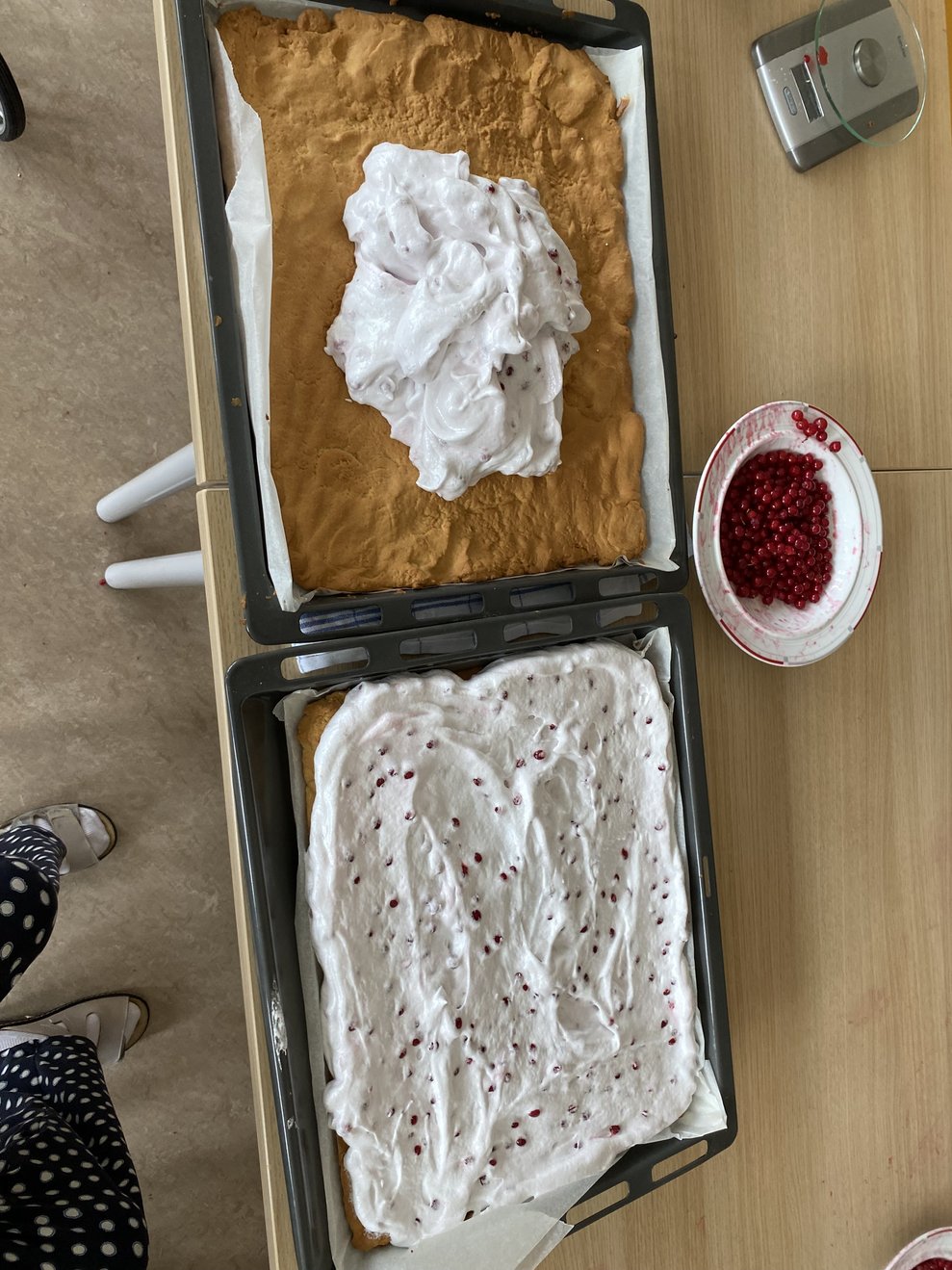 .. wird natürlich auch gleich gebacken.