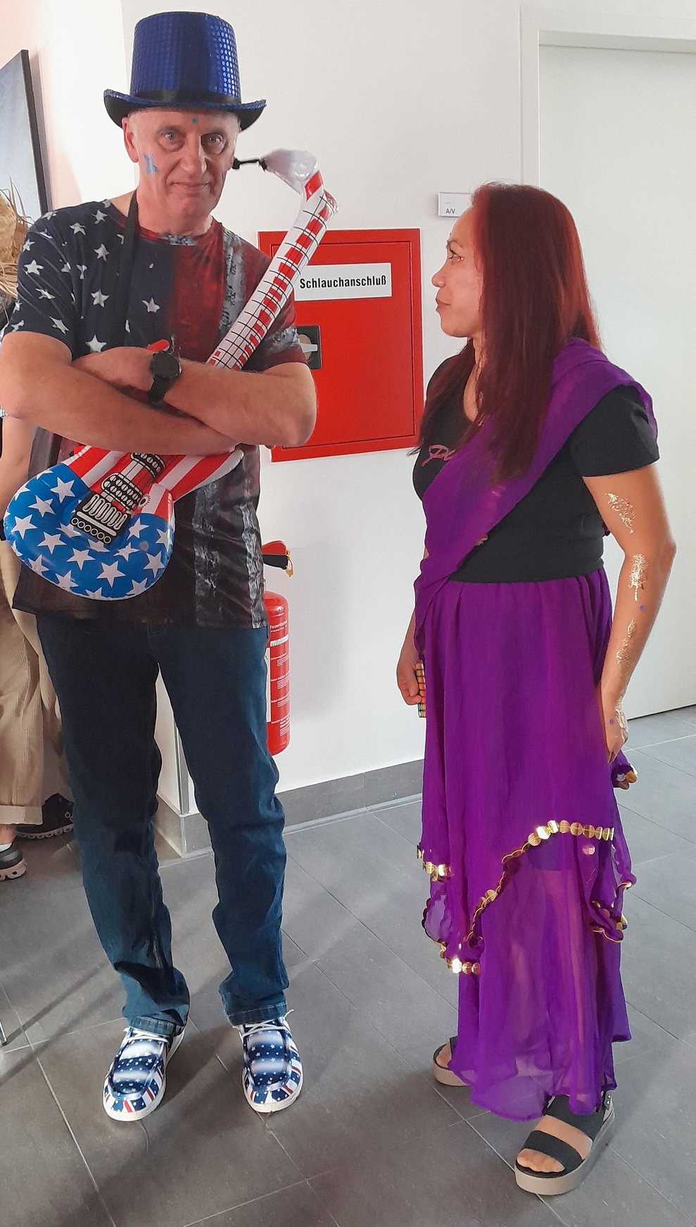 Unser Präsidentschaftskandidat Ernst auf Stimmenfang.