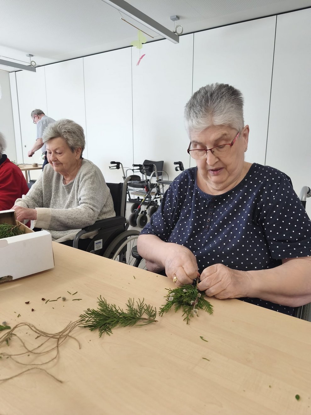 Palmbüschel wurden gebunden 