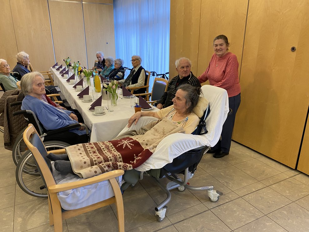 Jubilare an der Festtafel
