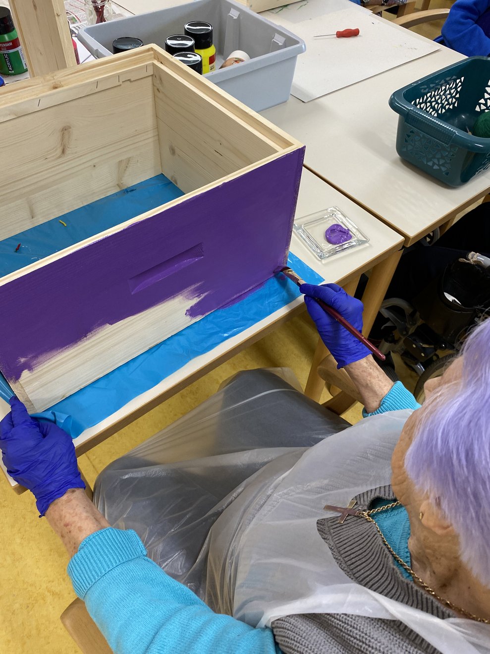 bunt und kreativ werden die Beuten gestaltet