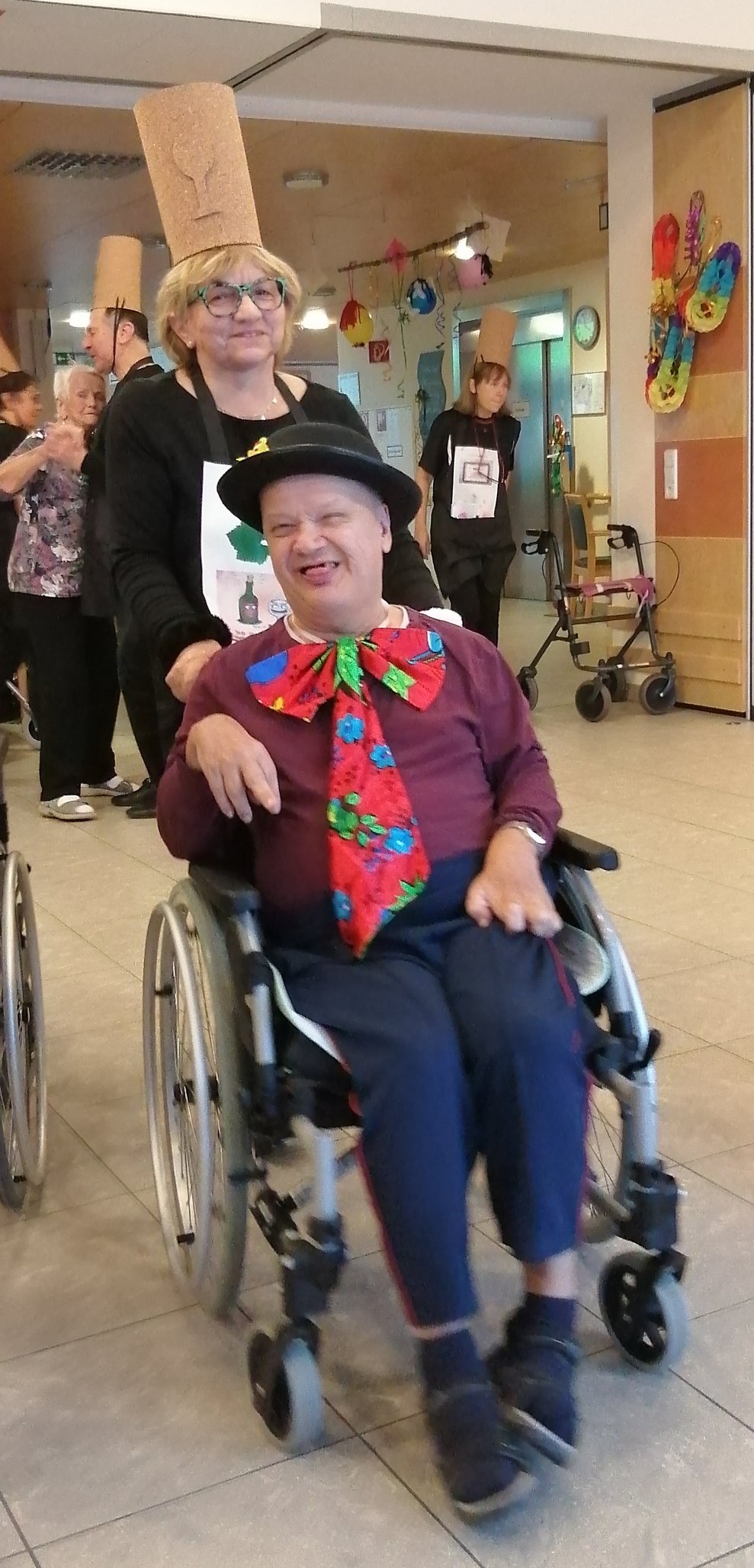 Verkleidete Besucher