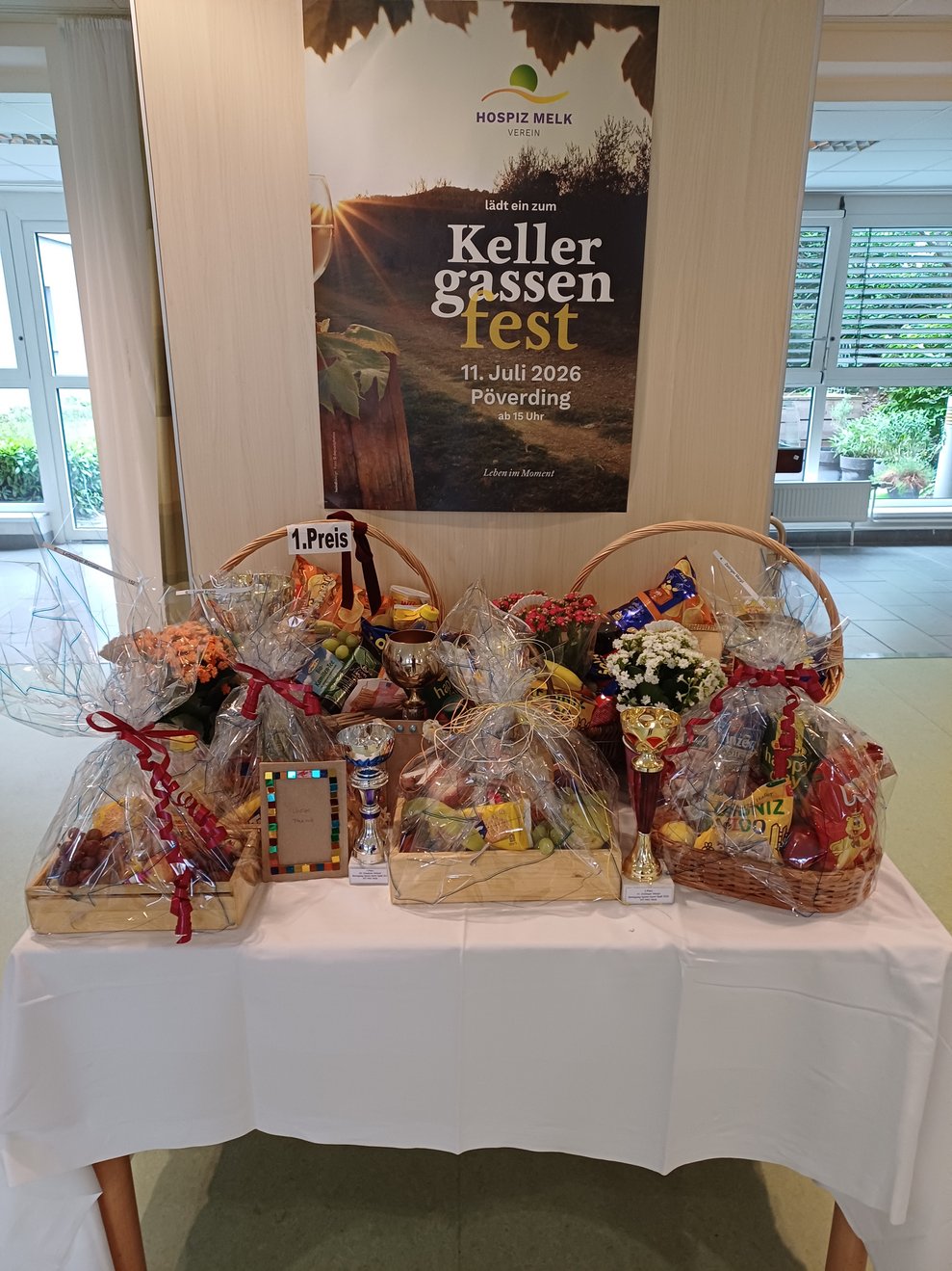 Geschenkkörbe für die Gewinner