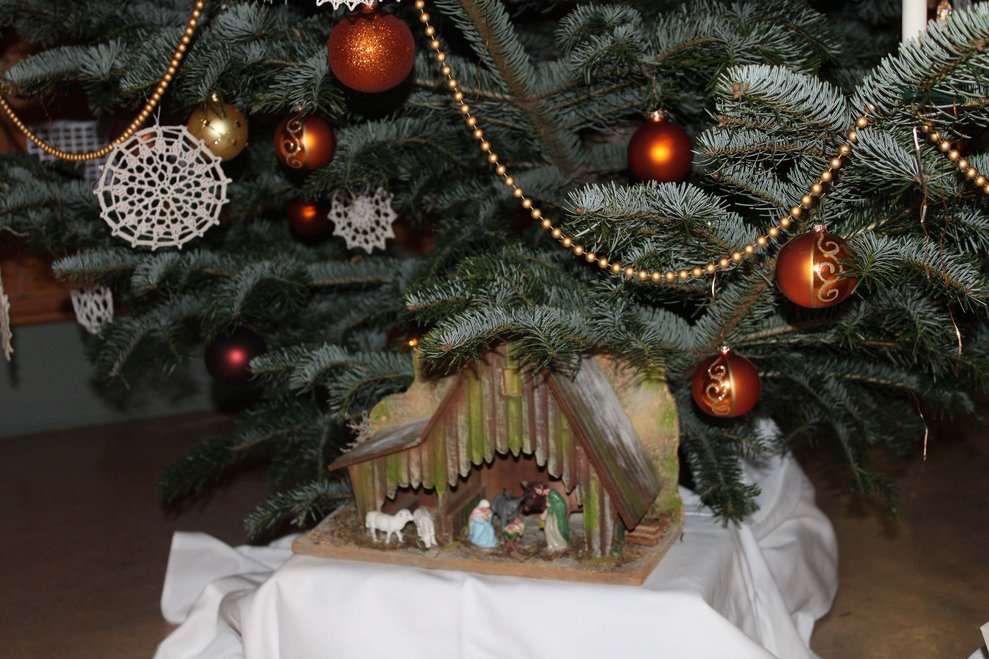 Weihnachtskrippe im Pflegezentrum