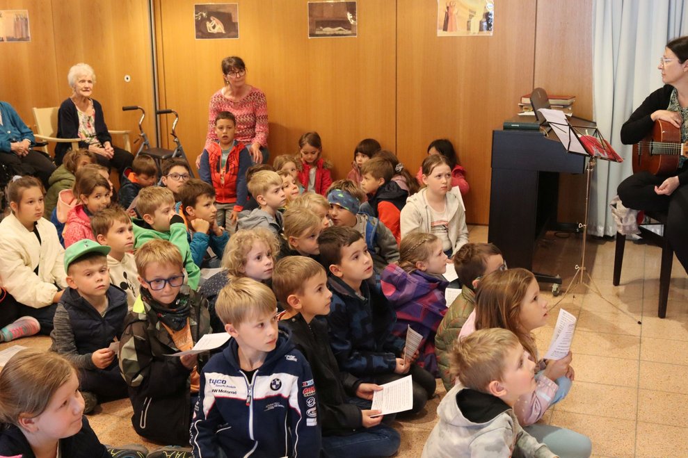 Bittgang der Volksschule