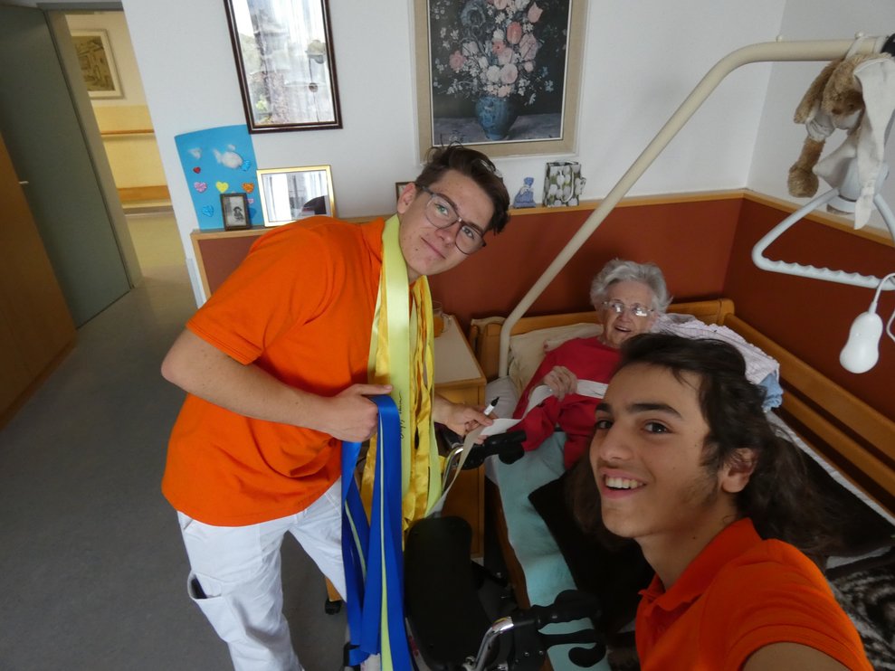 Selfie mit Bewohnerin