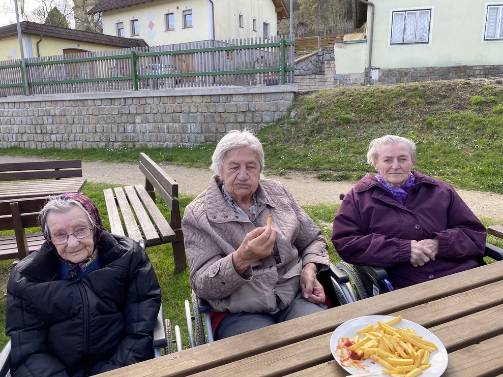 ...zur Stärkung gibt es Pommes.