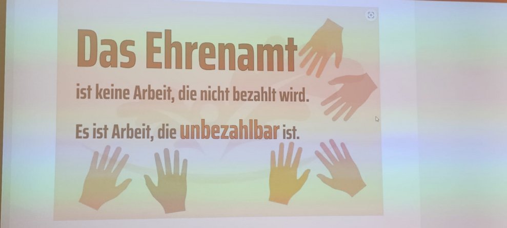 Foto "Das Ehrenamt" auf Leinwand.