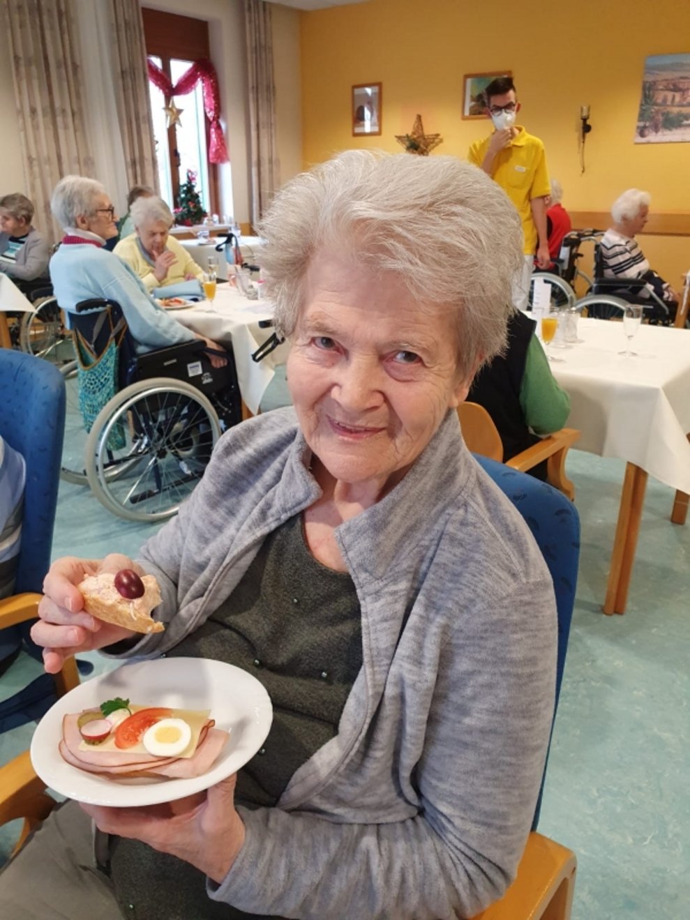 Eine Bewohnerin.