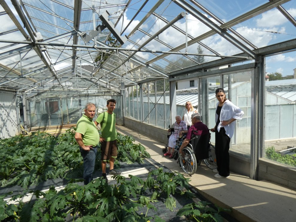 Menschen im Glashaus