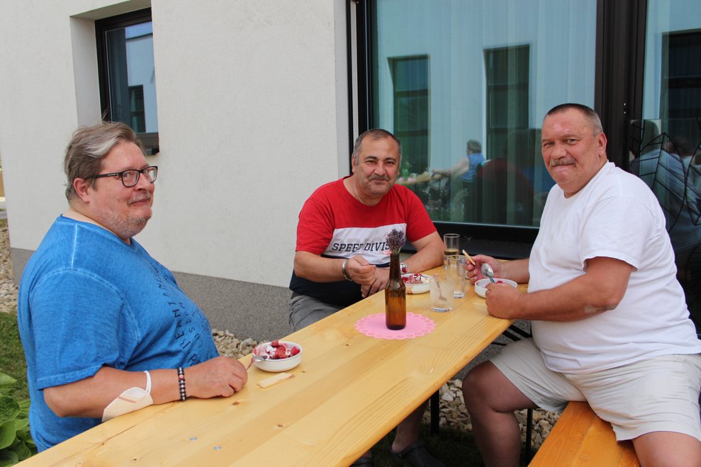 ...genießen den besonderen Nachmittag.