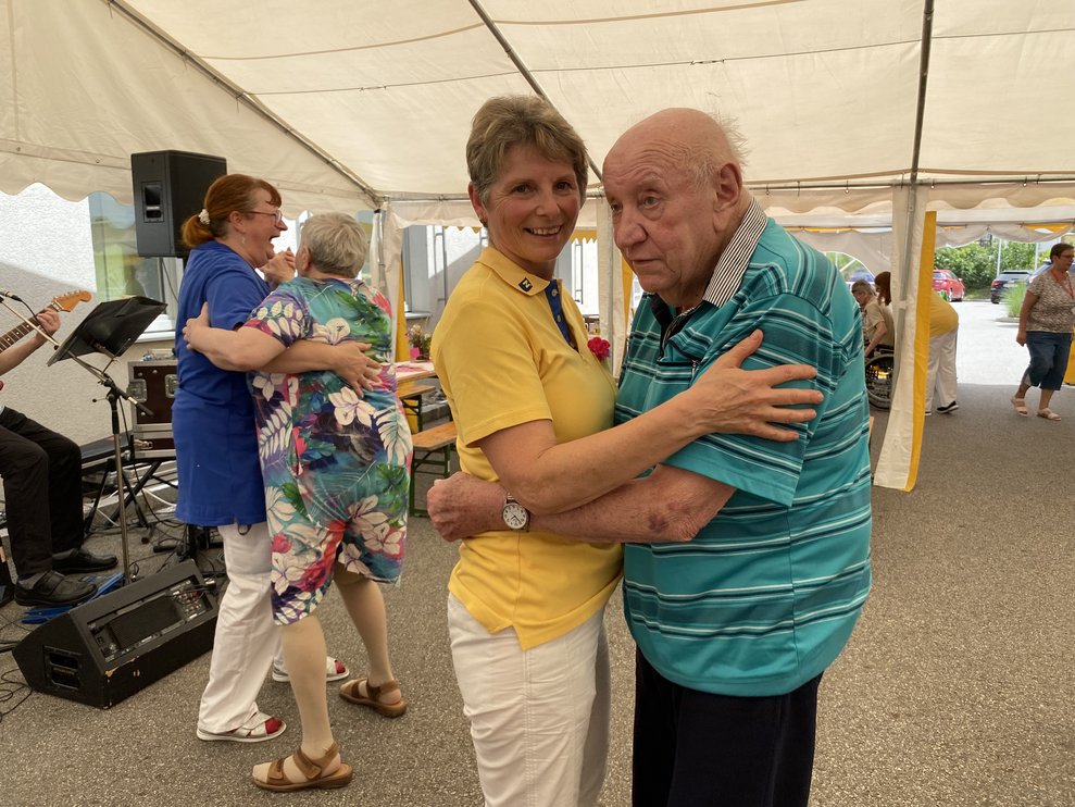 Herr Jungherr genoss sein erstes Sommerfest bis 19 Uhr.